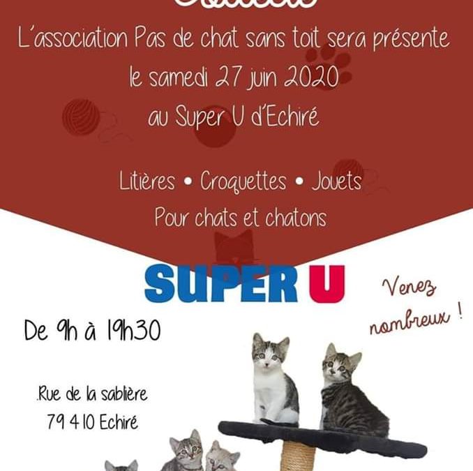 Région Niort : une collecte au Super U d&rsquo;Echiré ce samedi 27 juin