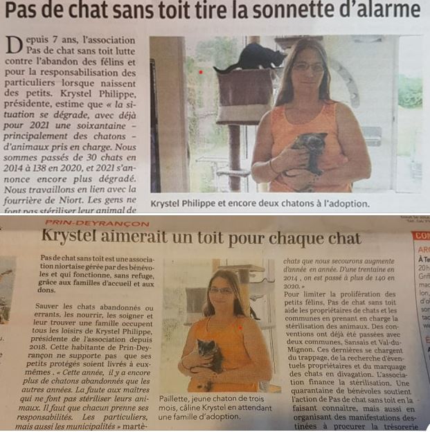 2 articles de presse sur notre association