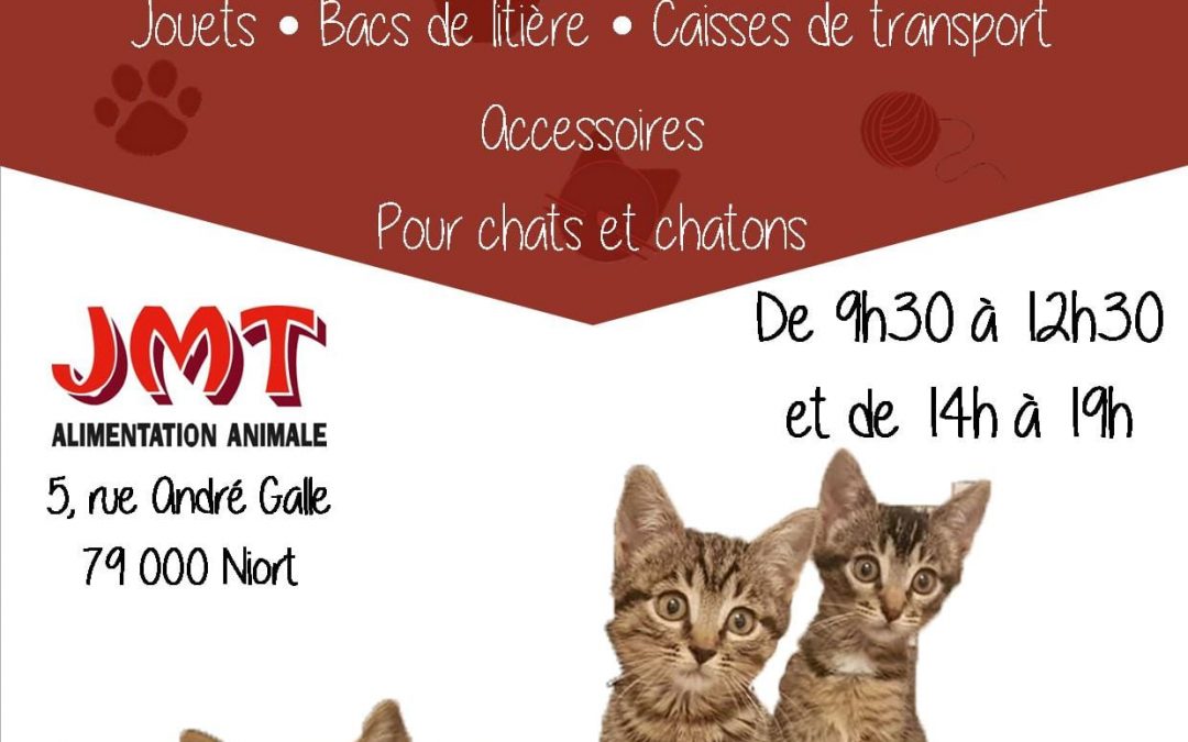 Vous habitez Niort et sa région, alors venez nous voir chez JMT où nous ferons une collecte demain samedi