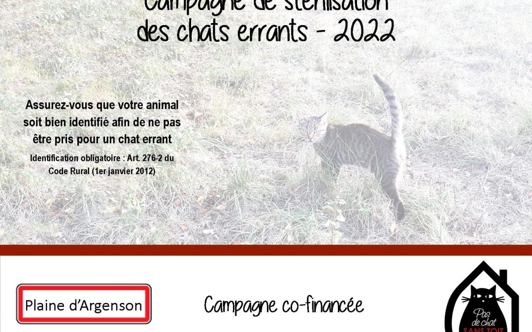 Campagne de stérilisation à Plaine d&rsquo;Agenson